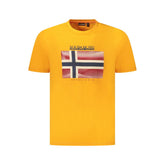 Napapijri Orange Cotton Men T-Shirt -   -  Napapijri.
